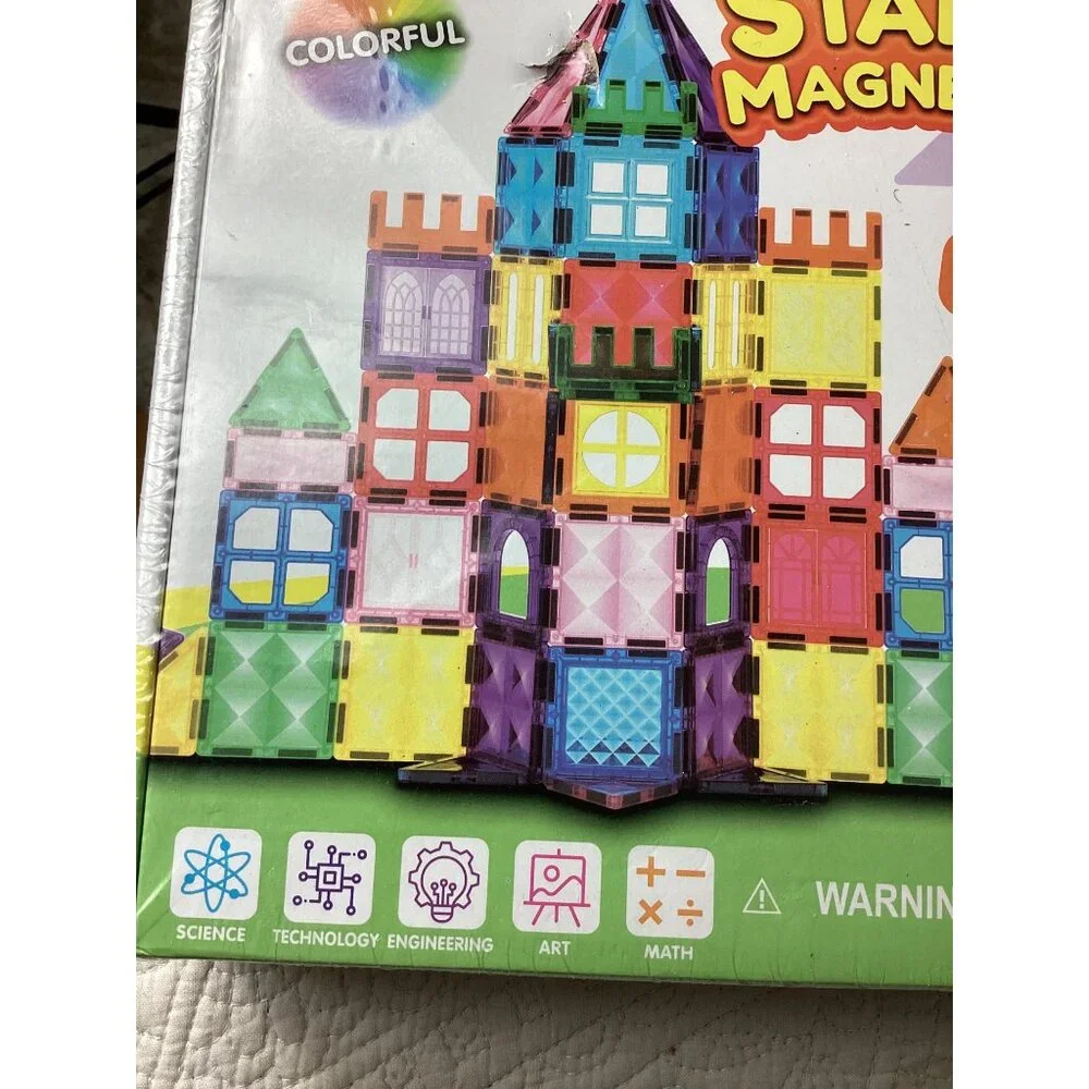 SyncFun 66-Piece Starshine Magnetic Tiles Building Set -Learning Toy*Ages 3+*NWB